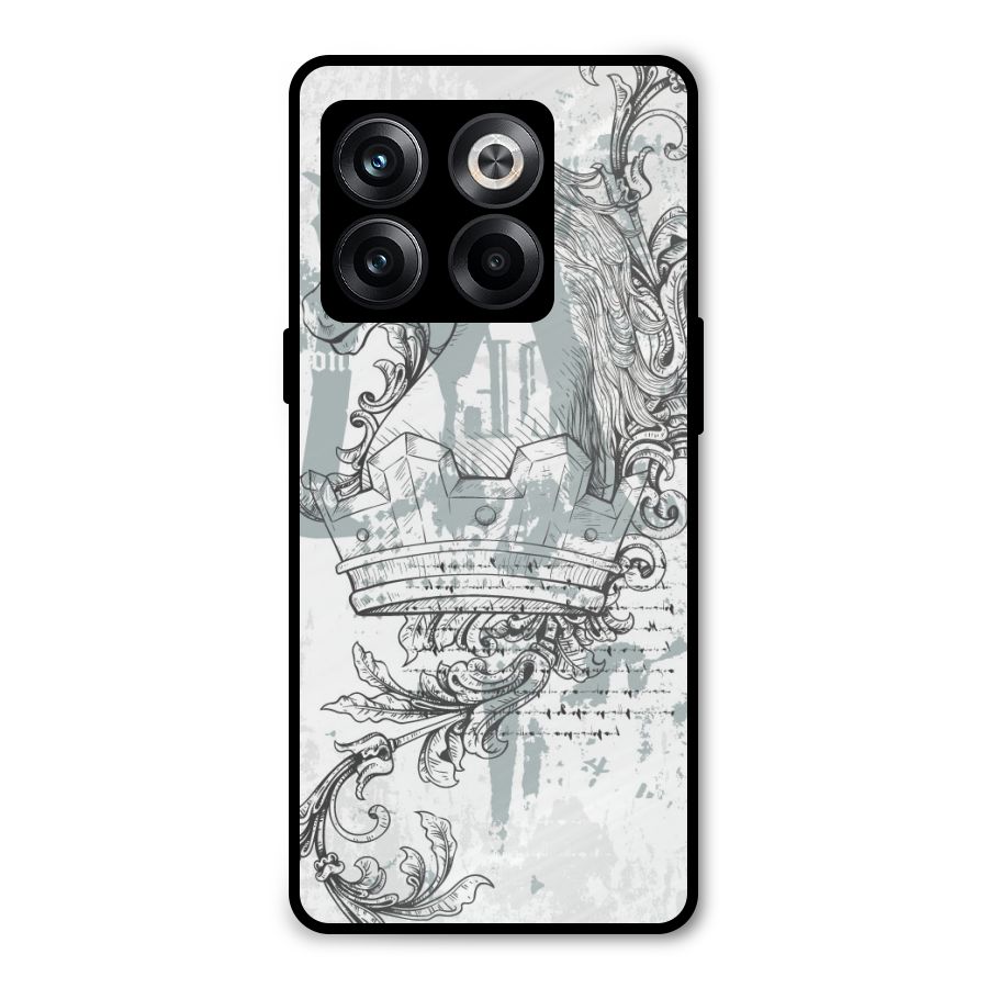 Designous Vintage Metal Back Case for OnePlus 10T