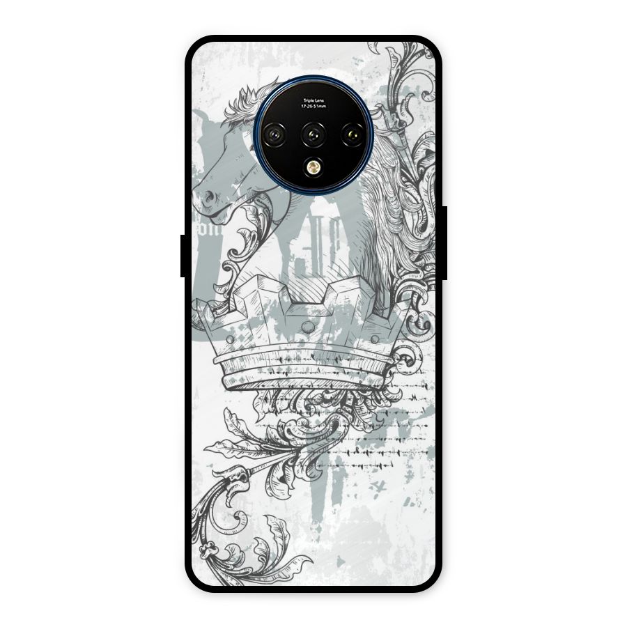 Designous Vintage Metal Back Case for OnePlus 7T