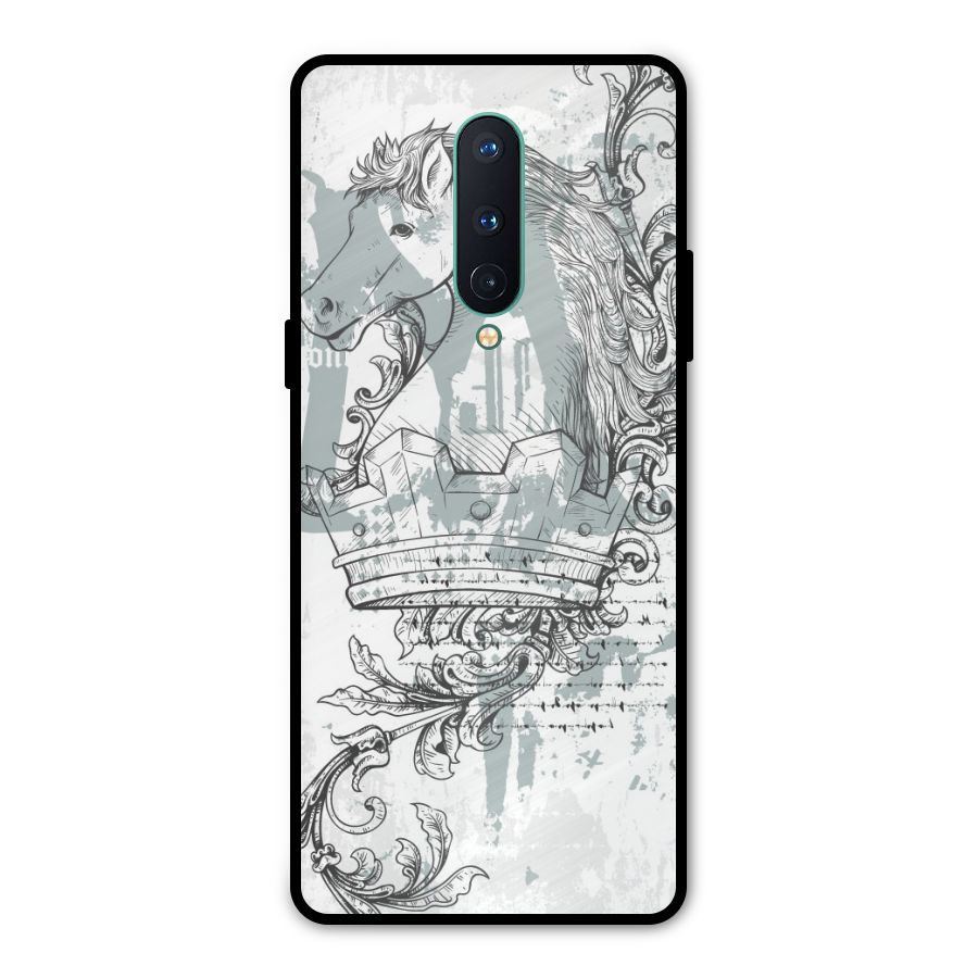 Designous Vintage Metal Back Case for OnePlus 8