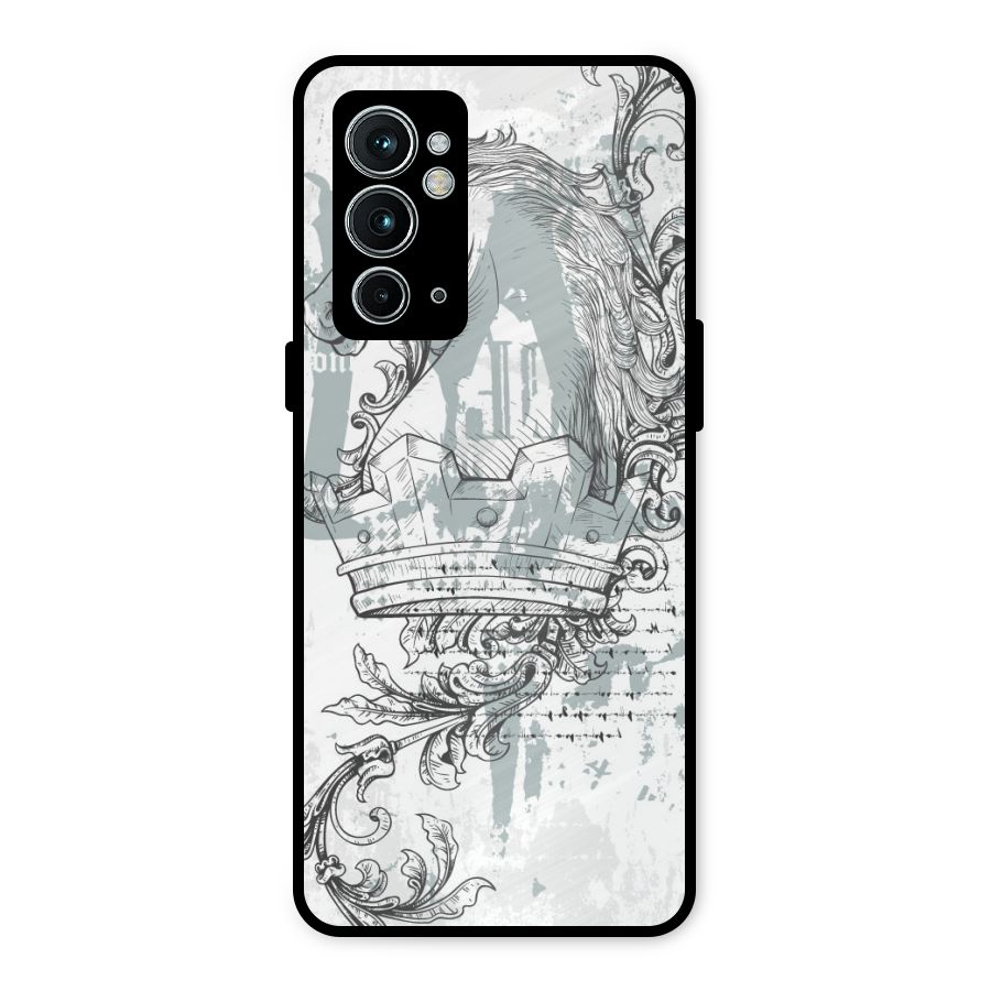 Designous Vintage Metal Back Case for OnePlus 9RT 5G