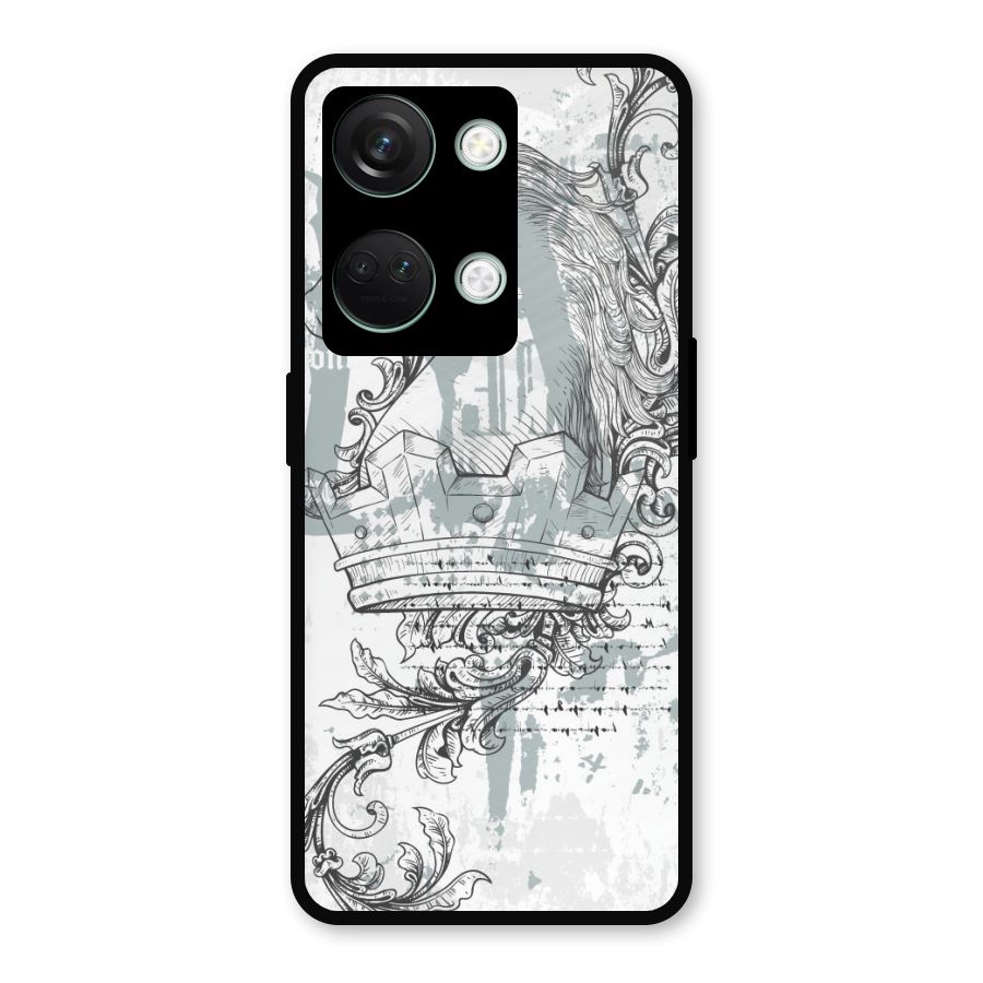 Designous Vintage Metal Back Case for OnePlus Nord 3