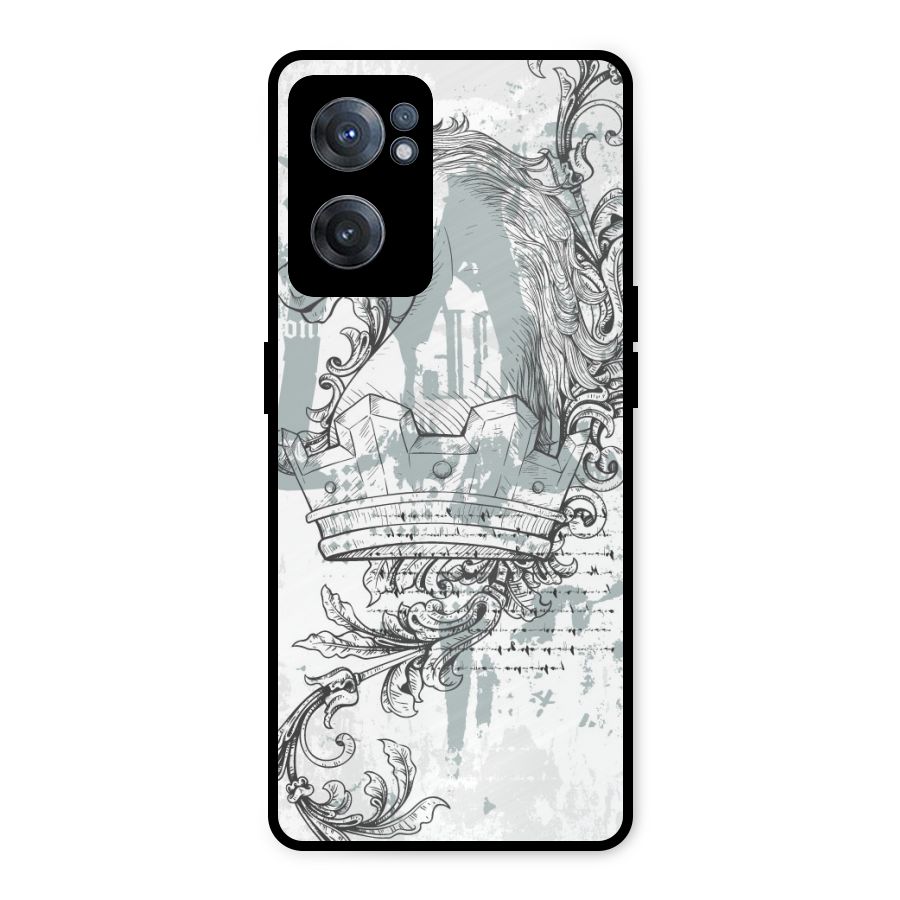 Designous Vintage Metal Back Case for OnePlus Nord CE 2 5G