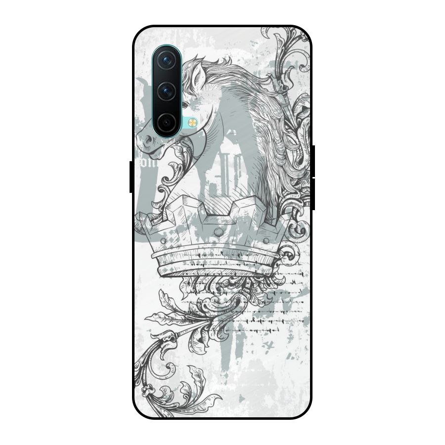 Designous Vintage Metal Back Case for OnePlus Nord CE 5G
