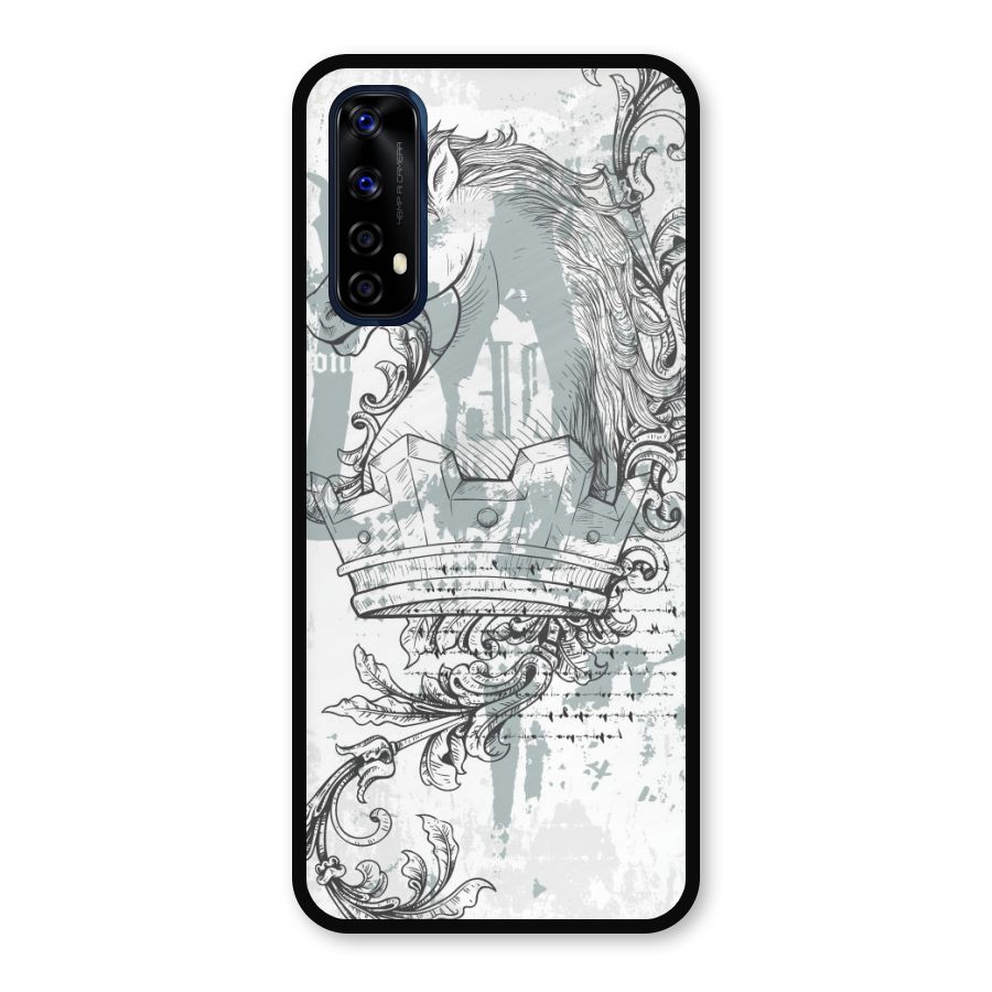 Designous Vintage Metal Back Case for Realme 7