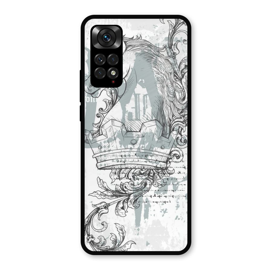 Designous Vintage Metal Back Case for Redmi Note 11s