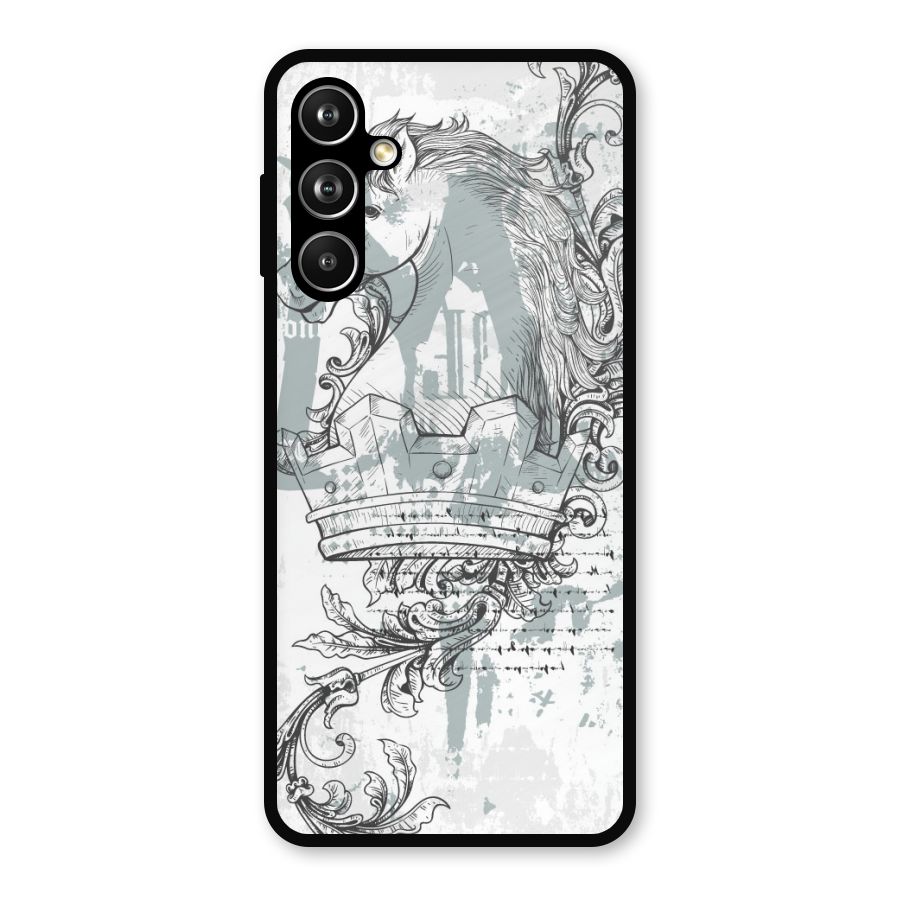 Designous Vintage Metal Back Case for Samsung Galaxy M54