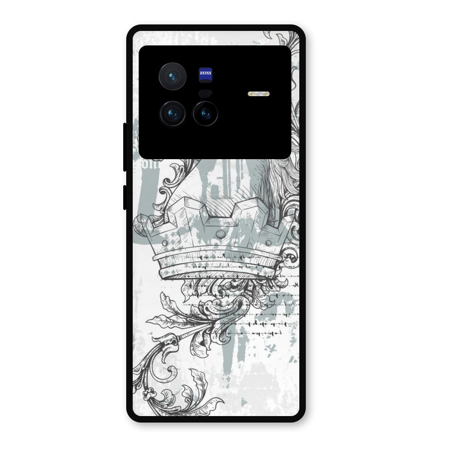 Designous Vintage Metal Back Case for Vivo X80