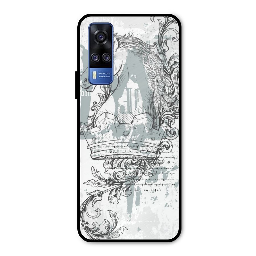 Designous Vintage Metal Back Case for Vivo Y31