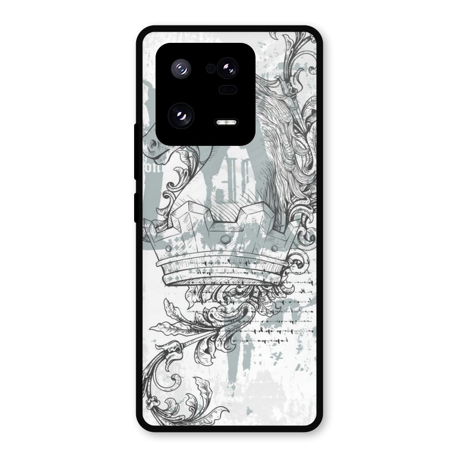 Designous Vintage Metal Back Case for Xiaomi 13 Pro