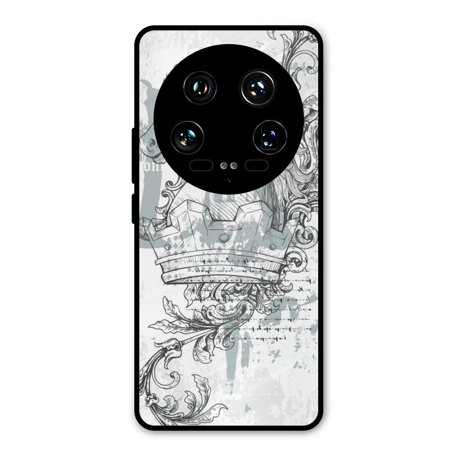 Designous Vintage Metal Back Case for Xiaomi 14 Ultra