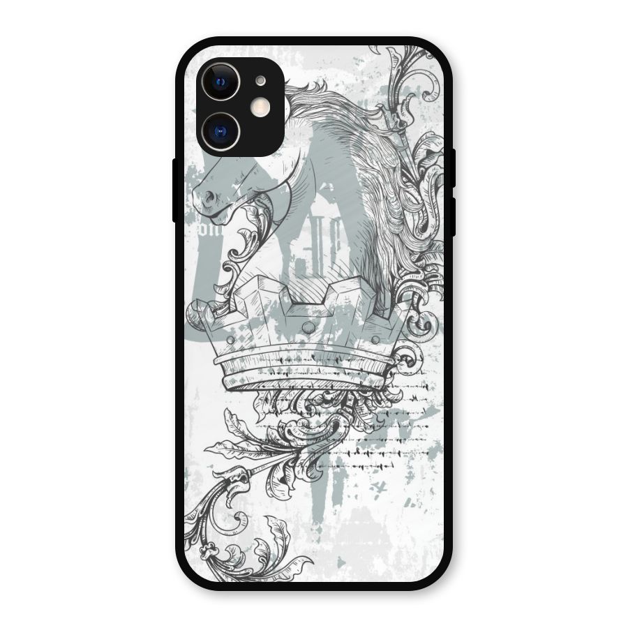 Designous Vintage Metal Back Case for iPhone 11
