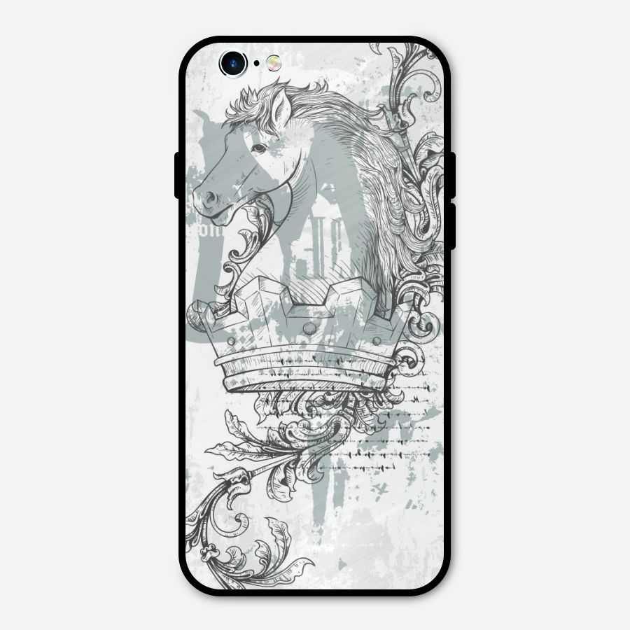 Designous Vintage Metal Back Case for iPhone 6 6s