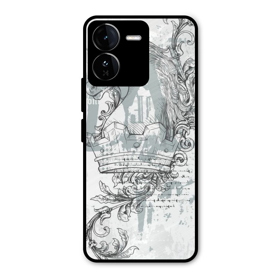 Designous Vintage Metal Back Case for iQOO Z9