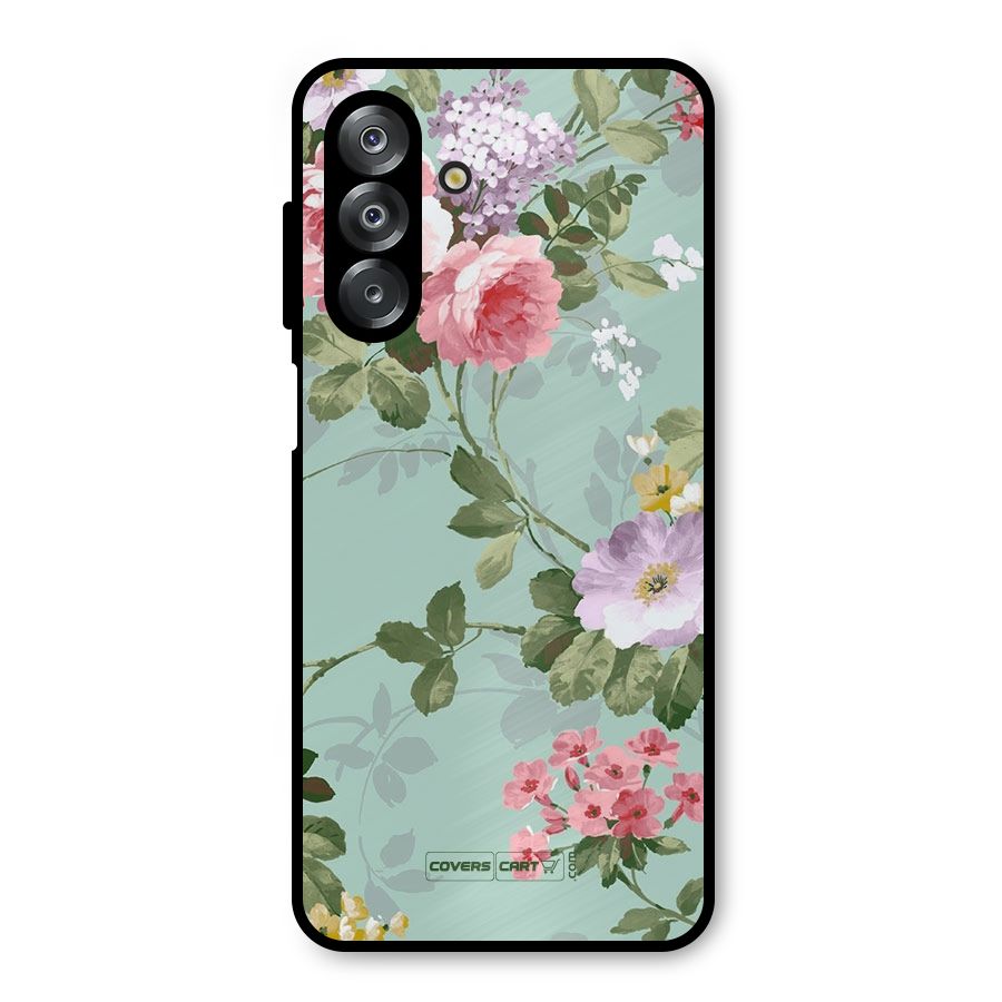 Desinger Floral Metal Back Case for Galaxy A26