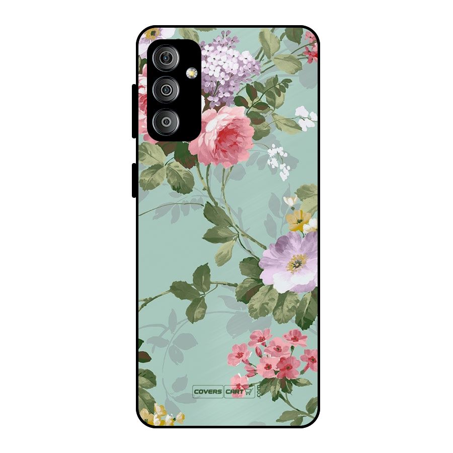 Desinger Floral Metal Back Case for Galaxy F23