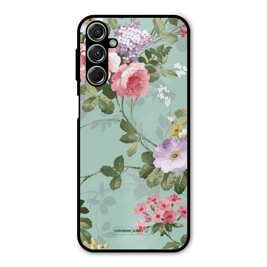 Desinger Floral Metal Back Case for Galaxy M34