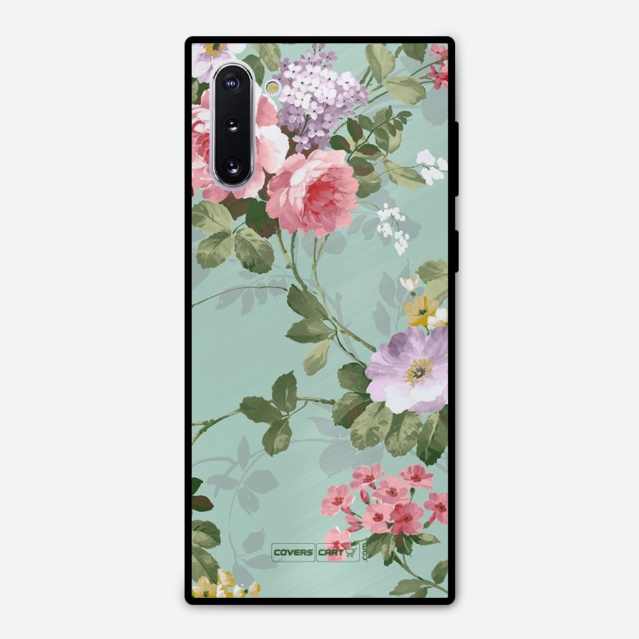 Desinger Floral Metal Back Case for Galaxy Note 10