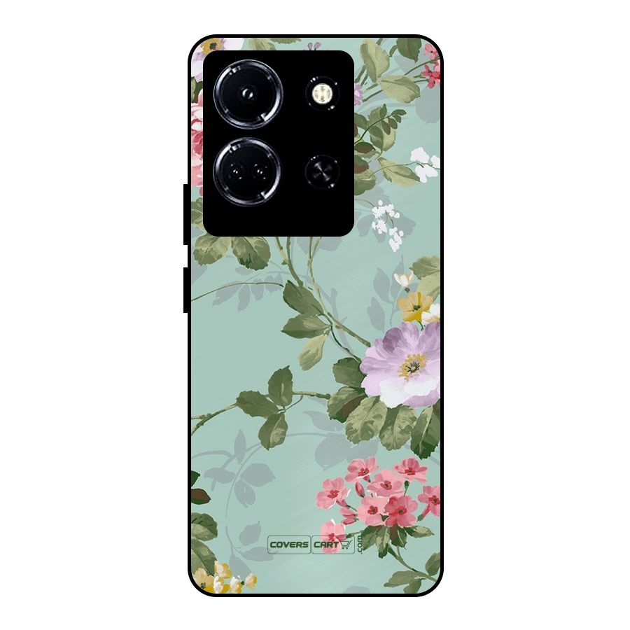 Desinger Floral Metal Back Case for Infinix Note 30 5G