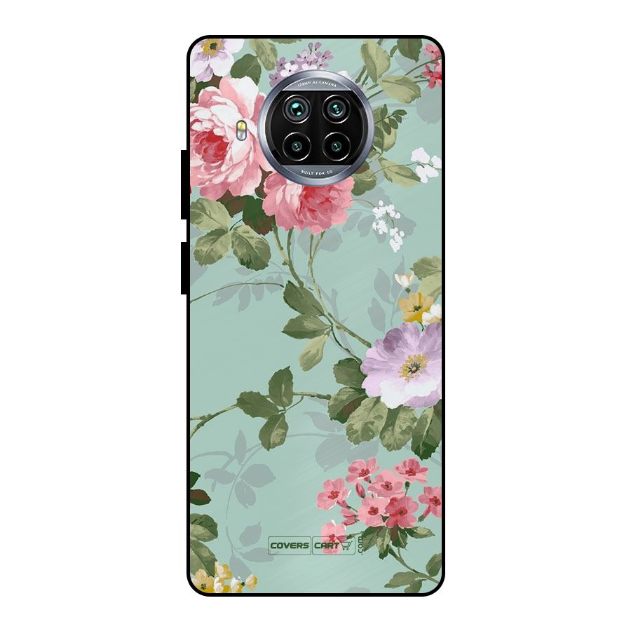 Desinger Floral Metal Back Case for Mi 10i
