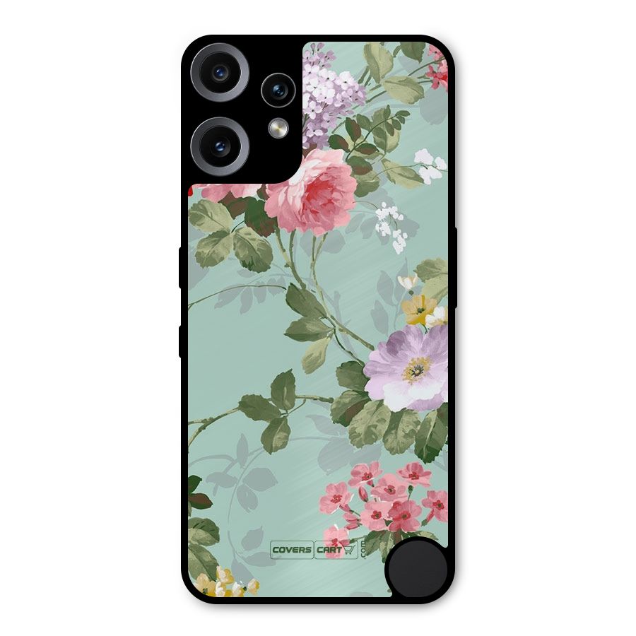 Desinger Floral Metal Back Case for Nothing CMF Phone 2 Pro