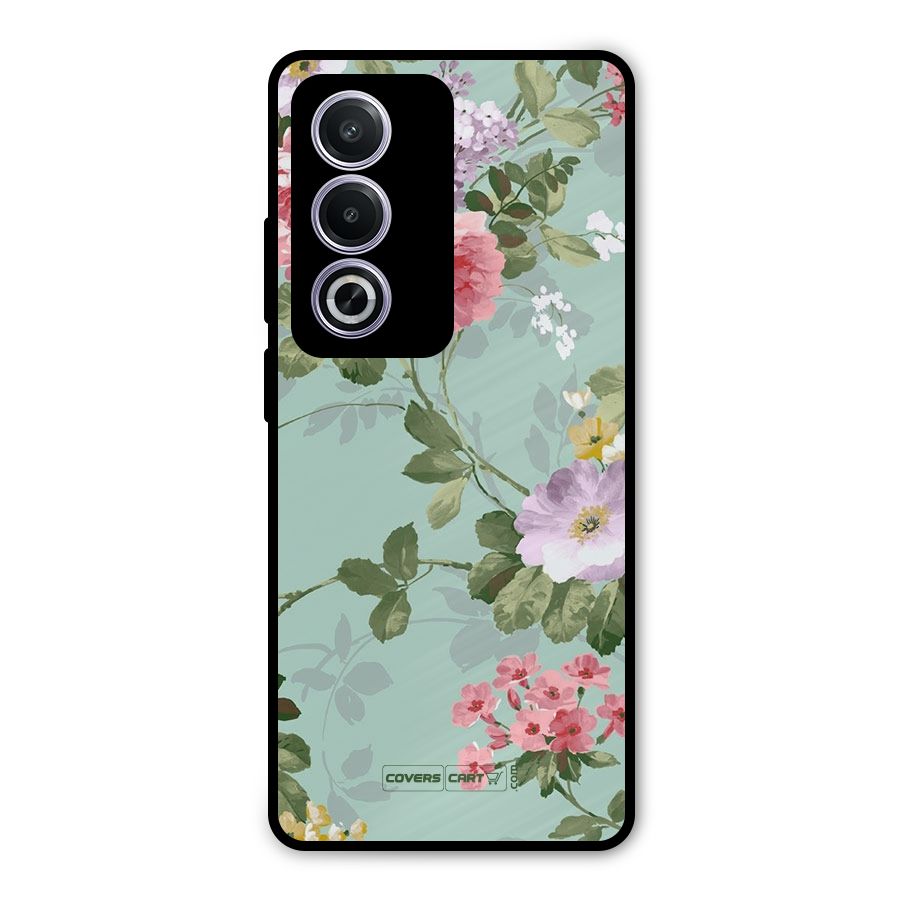 Desinger Floral Metal Back Case for Oppo K12x
