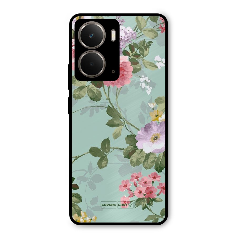 Desinger Floral Metal Back Case for Realme P3