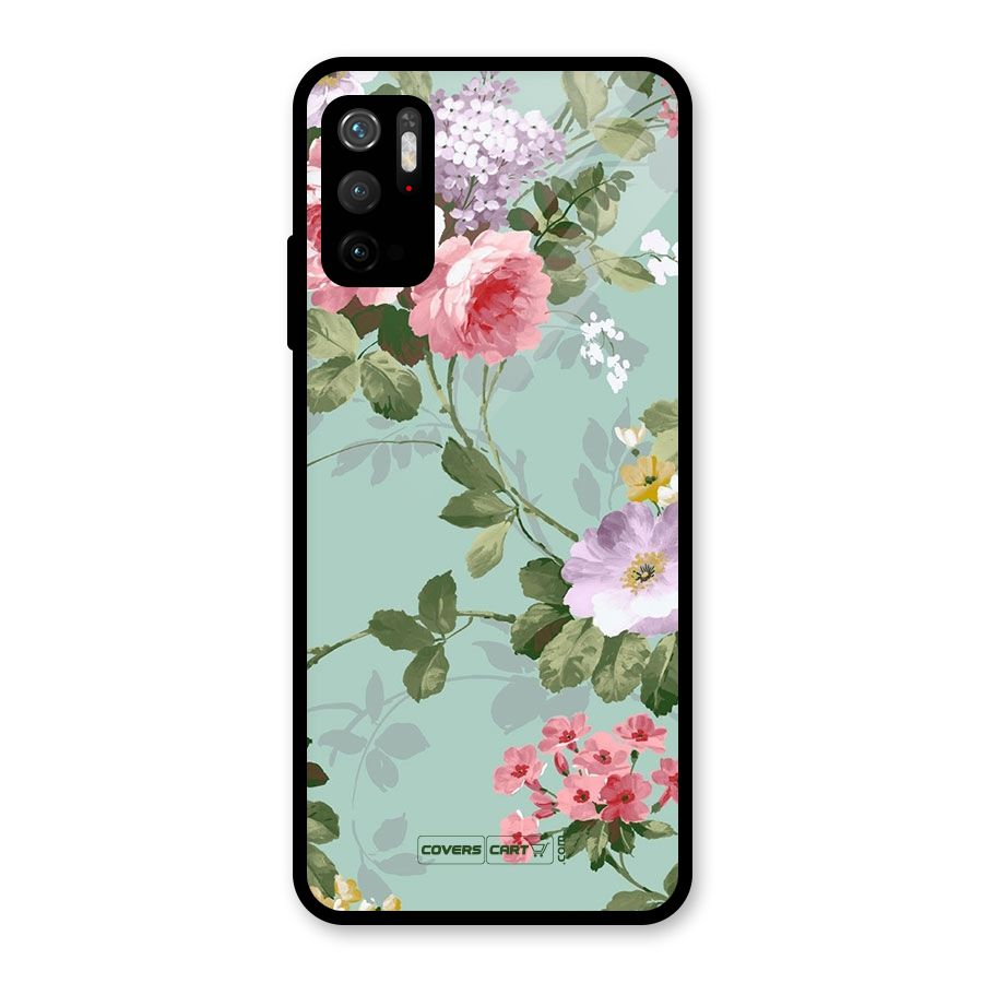 Desinger Floral Metal Back Case for Redmi Note 10T 5G