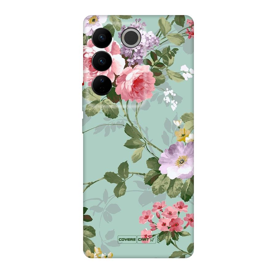 Desinger Floral Original Polycarbonate Back Case for Vivo V27