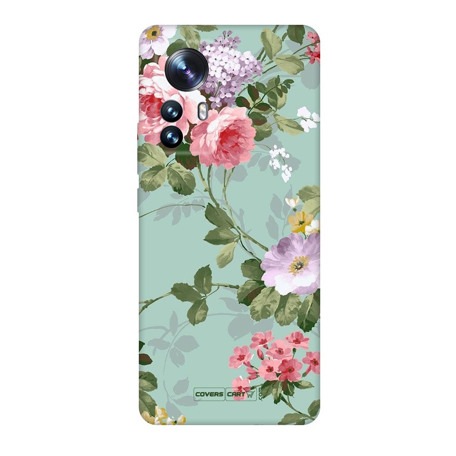 Desinger Floral Original Polycarbonate Back Case for Xiaomi 12 Pro