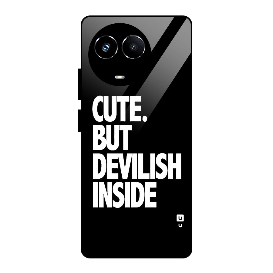 Devil Inside Glass Back Case for Realme 11X