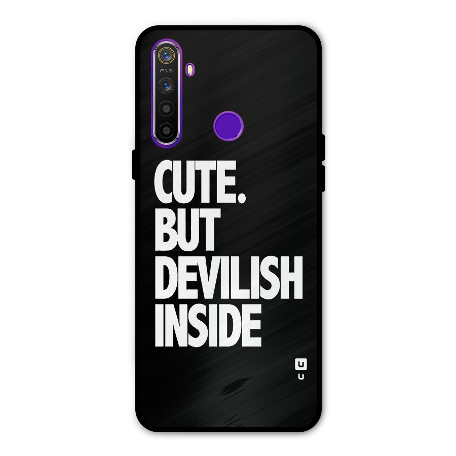 Devil Inside Glass Back Case for Realme 5s