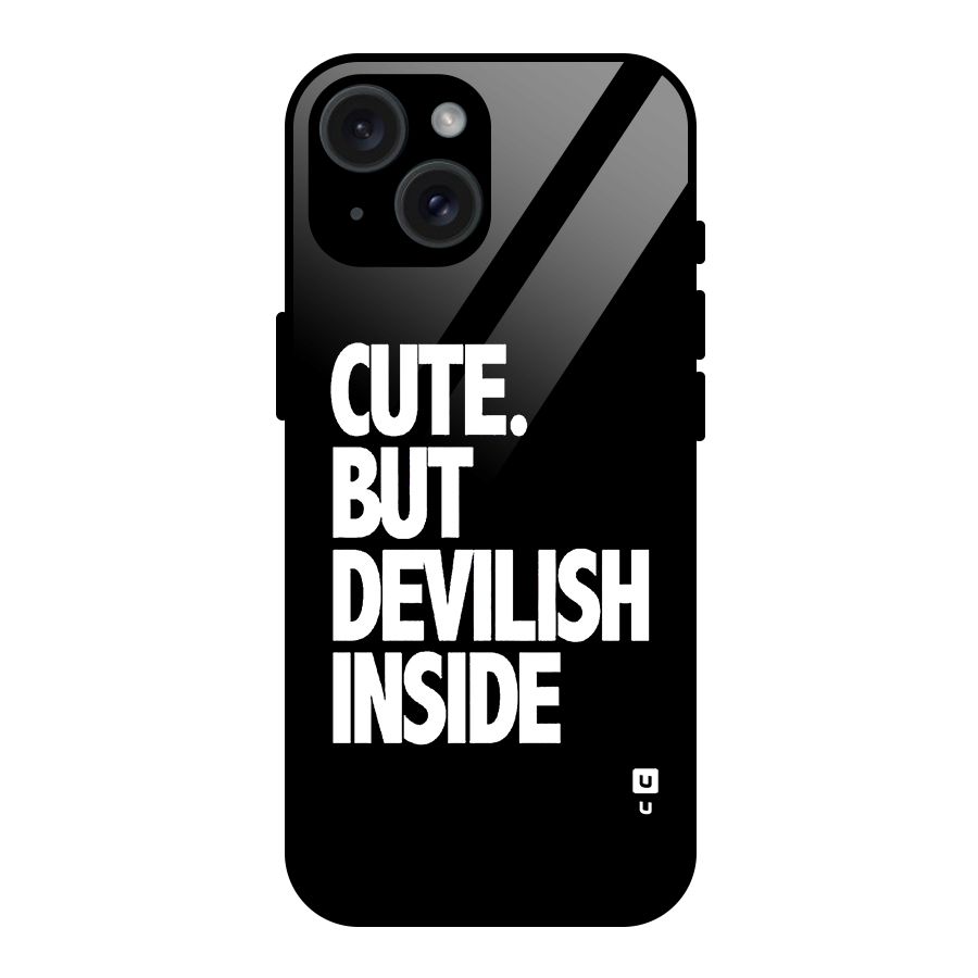 Devil Inside Glass Back Case for iPhone 15