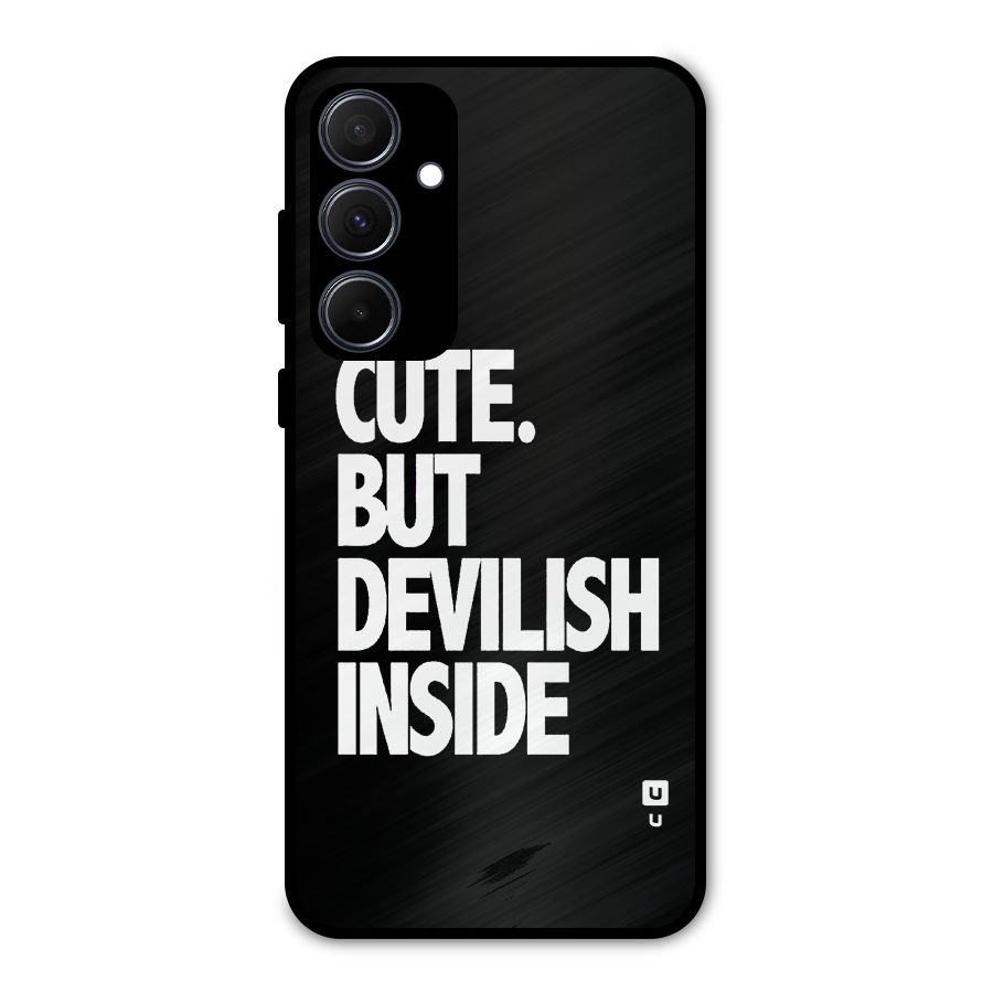 Devil Inside Metal Back Case for Galaxy A35