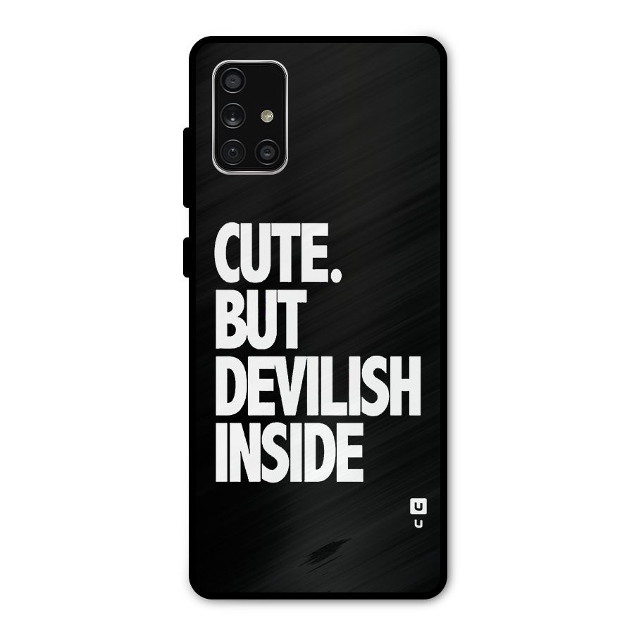 Devil Inside Metal Back Case for Galaxy A71