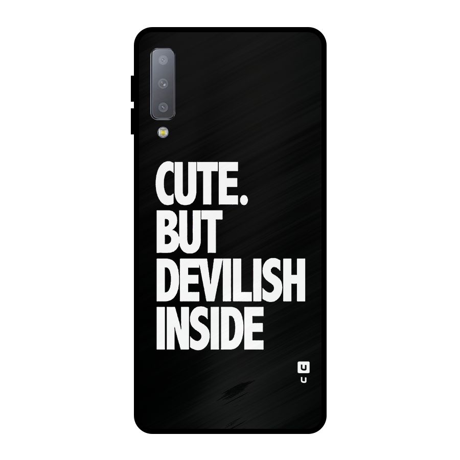 Devil Inside Metal Back Case for Galaxy A7 (2018)