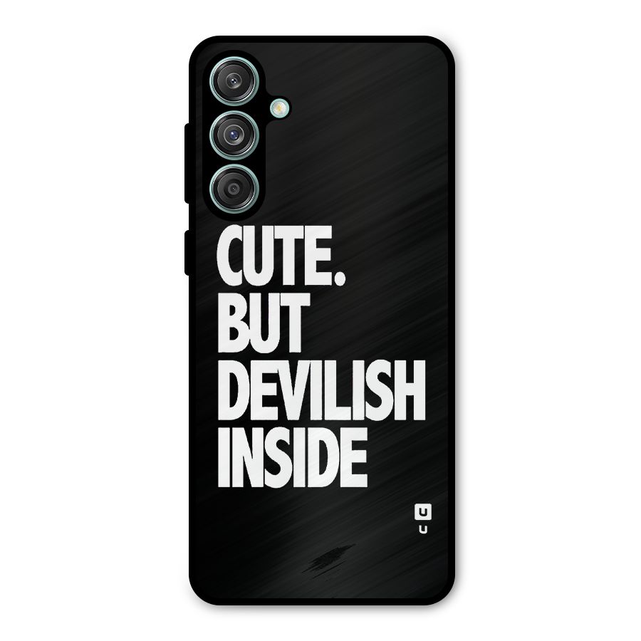 Devil Inside Metal Back Case for Galaxy M55 5G
