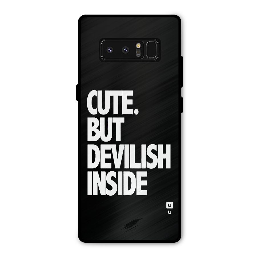 Devil Inside Metal Back Case for Galaxy Note 8
