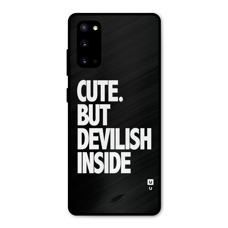 Devil Inside Metal Back Case for Galaxy S20