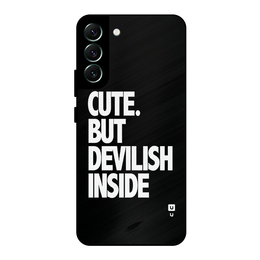 Devil Inside Metal Back Case for Galaxy S22 Plus 5G