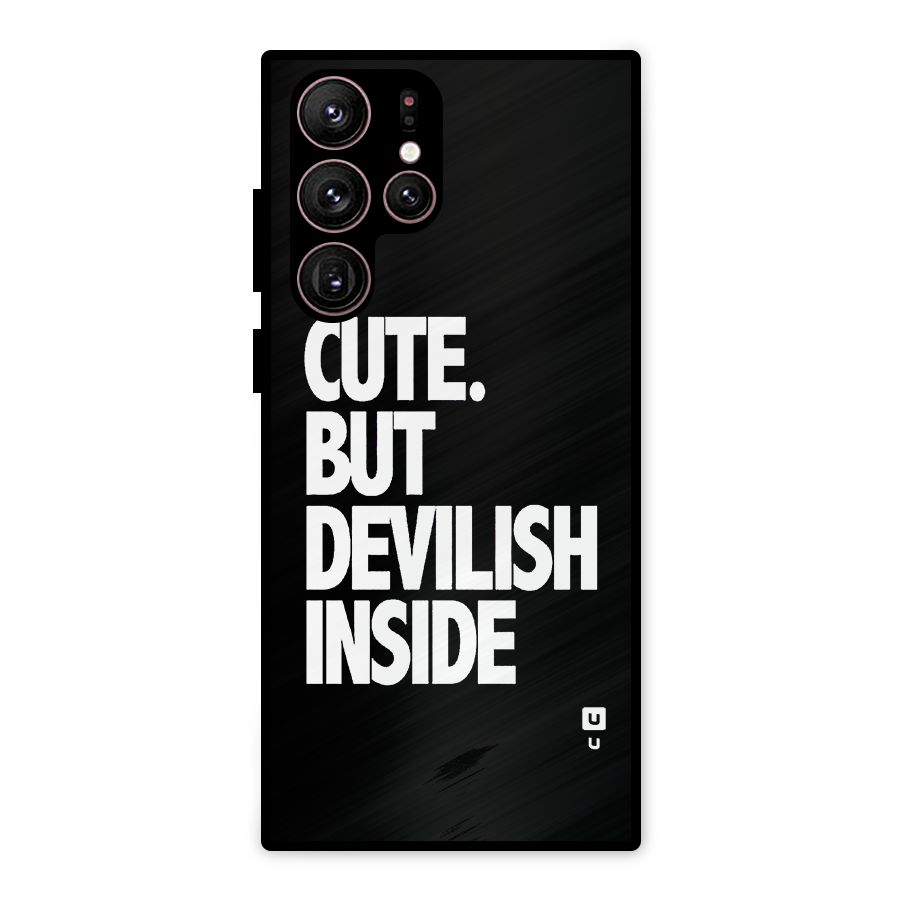 Devil Inside Metal Back Case for Galaxy S22 Ultra 5G