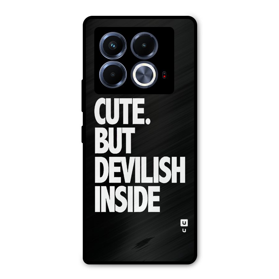 Devil Inside Metal Back Case for Infinix Note 40 5G