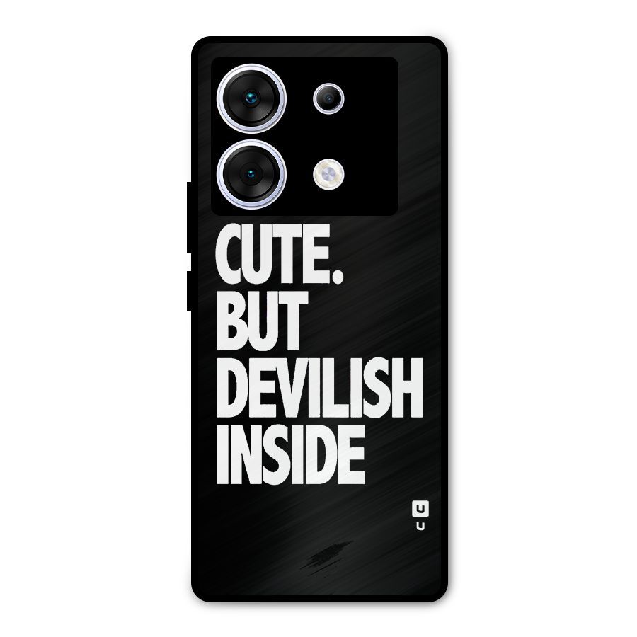 Devil Inside Metal Back Case for Infinix Zero 30 5G