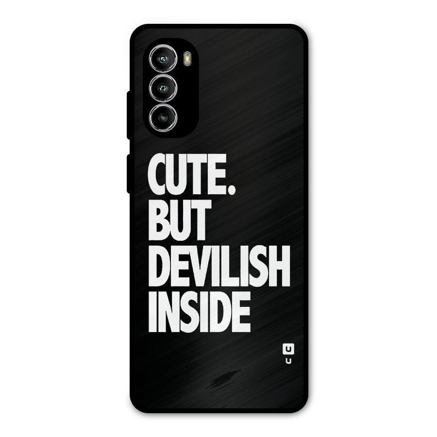 Devil Inside Metal Back Case for Moto G82