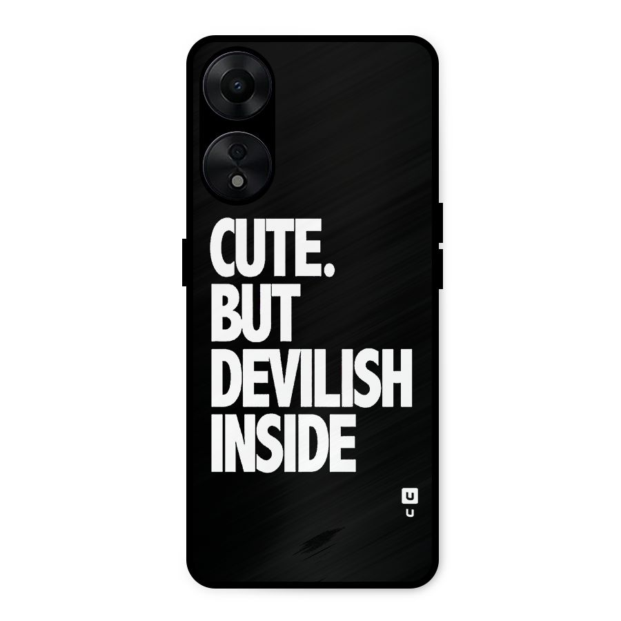 Devil Inside Metal Back Case for Oppo A78 5G