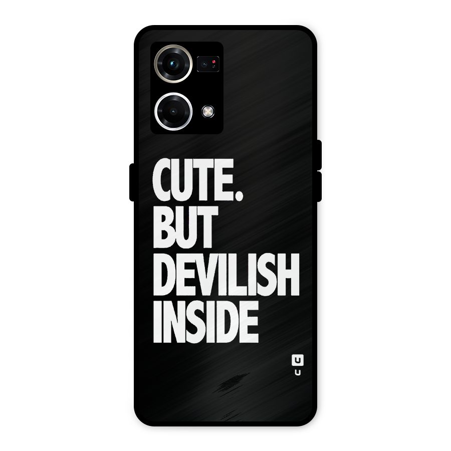 Devil Inside Metal Back Case for Oppo F21 Pro 4G