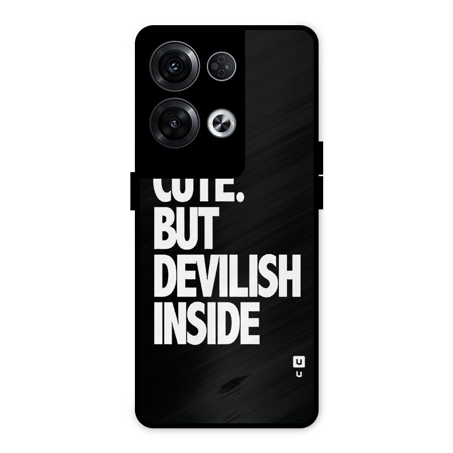 Devil Inside Metal Back Case for Oppo Reno8 Pro 5G