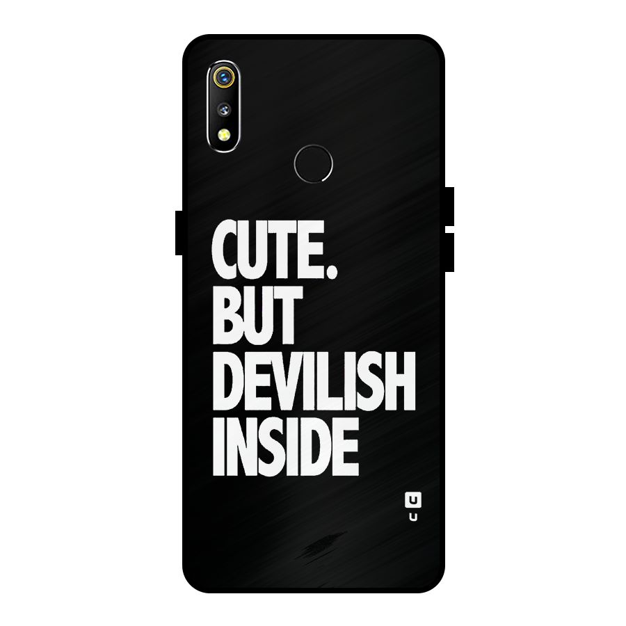 Devil Inside Metal Back Case for Realme 3i
