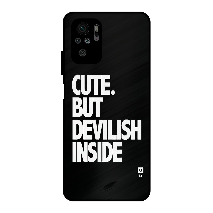Devil Inside Metal Back Case for Redmi Note 10S