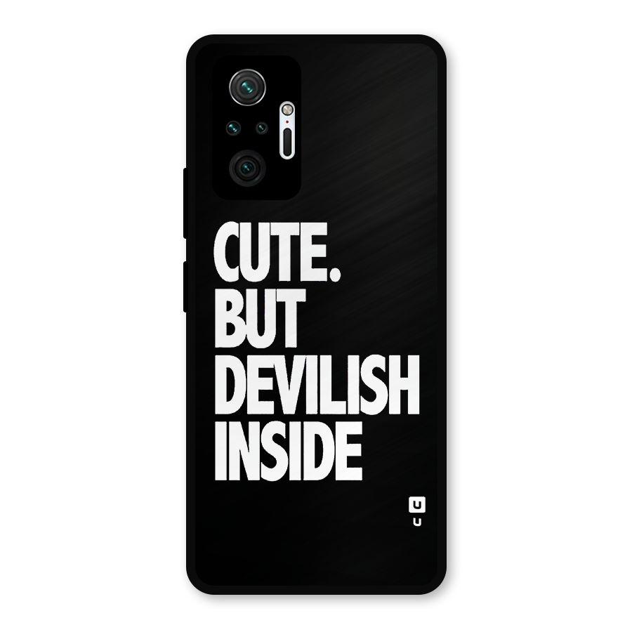 Devil Inside Metal Back Case for Redmi Note 10 Pro Max