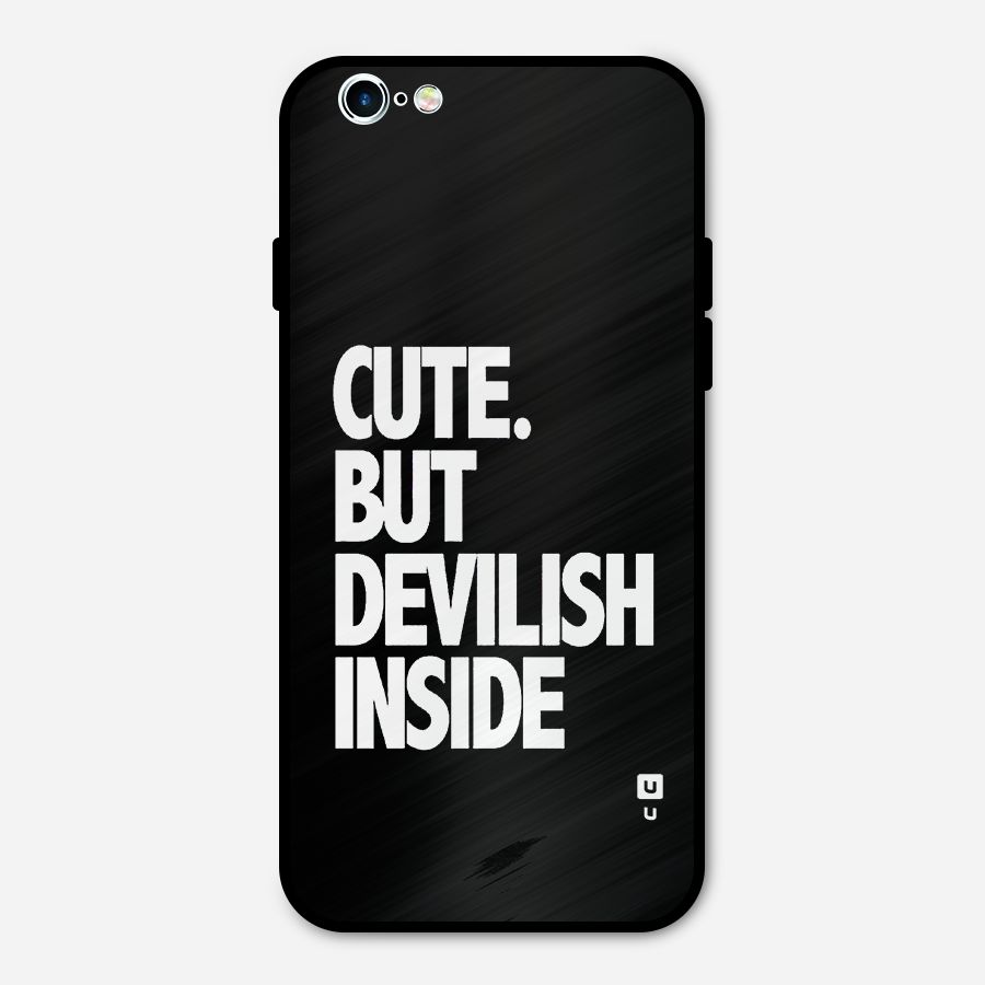 Devil Inside Metal Back Case for iPhone 6 6s